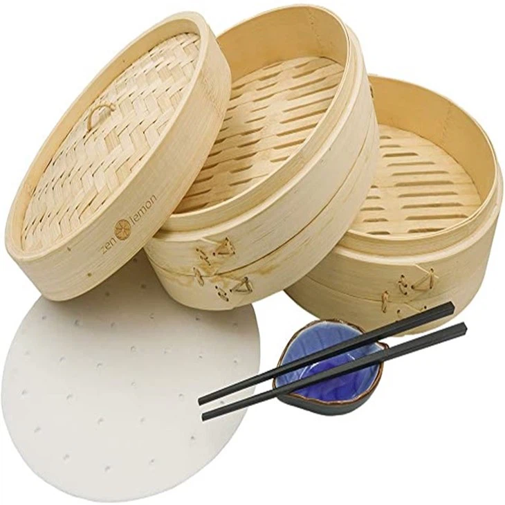 Estick Natural Organic Bamboo Steamer Basket